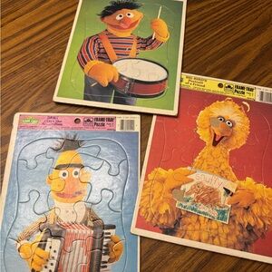 Sesame Street Puzzle Set - big bird, Bert and Ernie